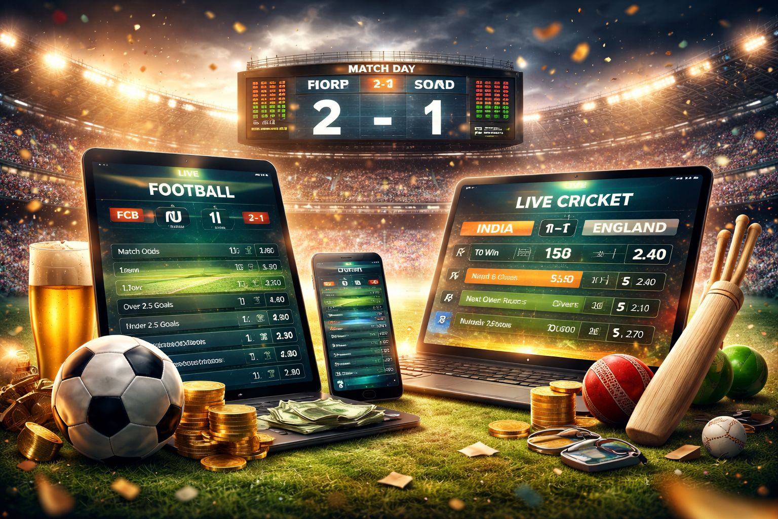 Football, Cricket, And Daily Events Ready For Action